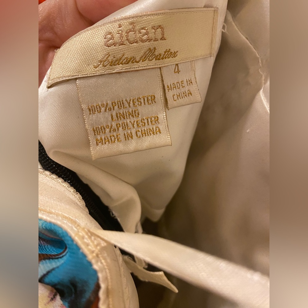 Aidan Mattox Strapless High Low Gown - image 8